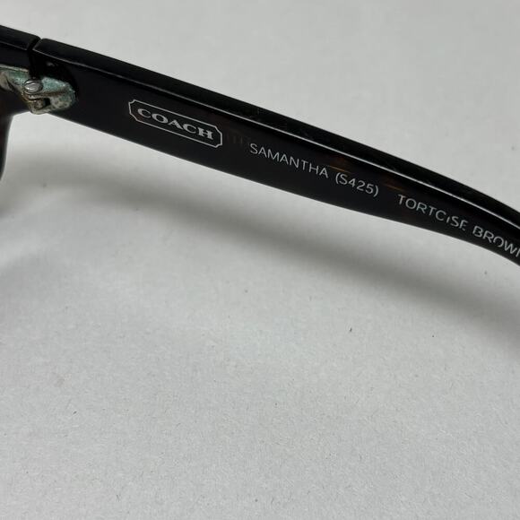 Coach Samantha Tortoise Brown Oversized Sunglasses S425 With Gradient Le… - Picture 4 of 9